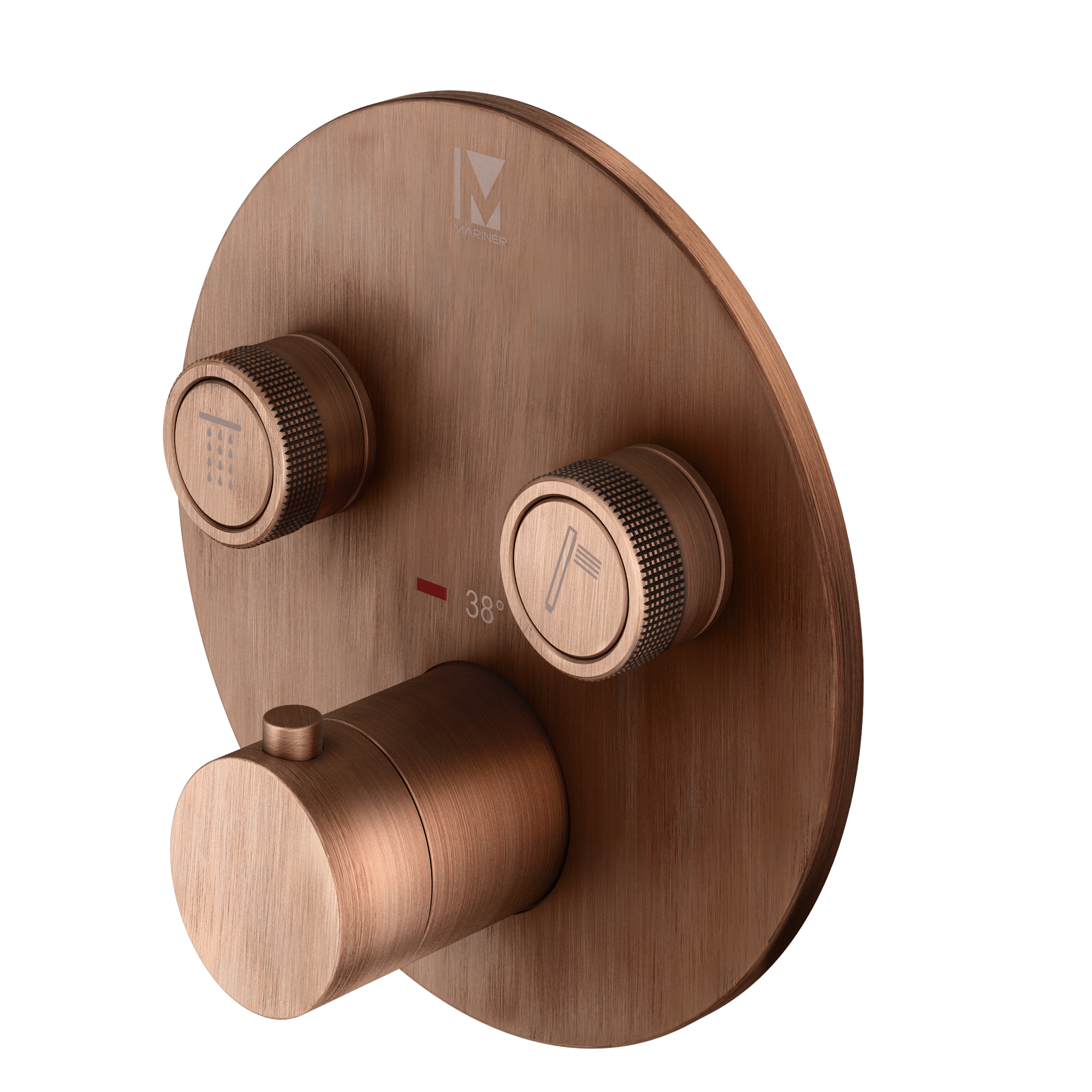Mariner Eden Pjesa e Jashtme Rrethore me 2 Butona - Brushed Copper