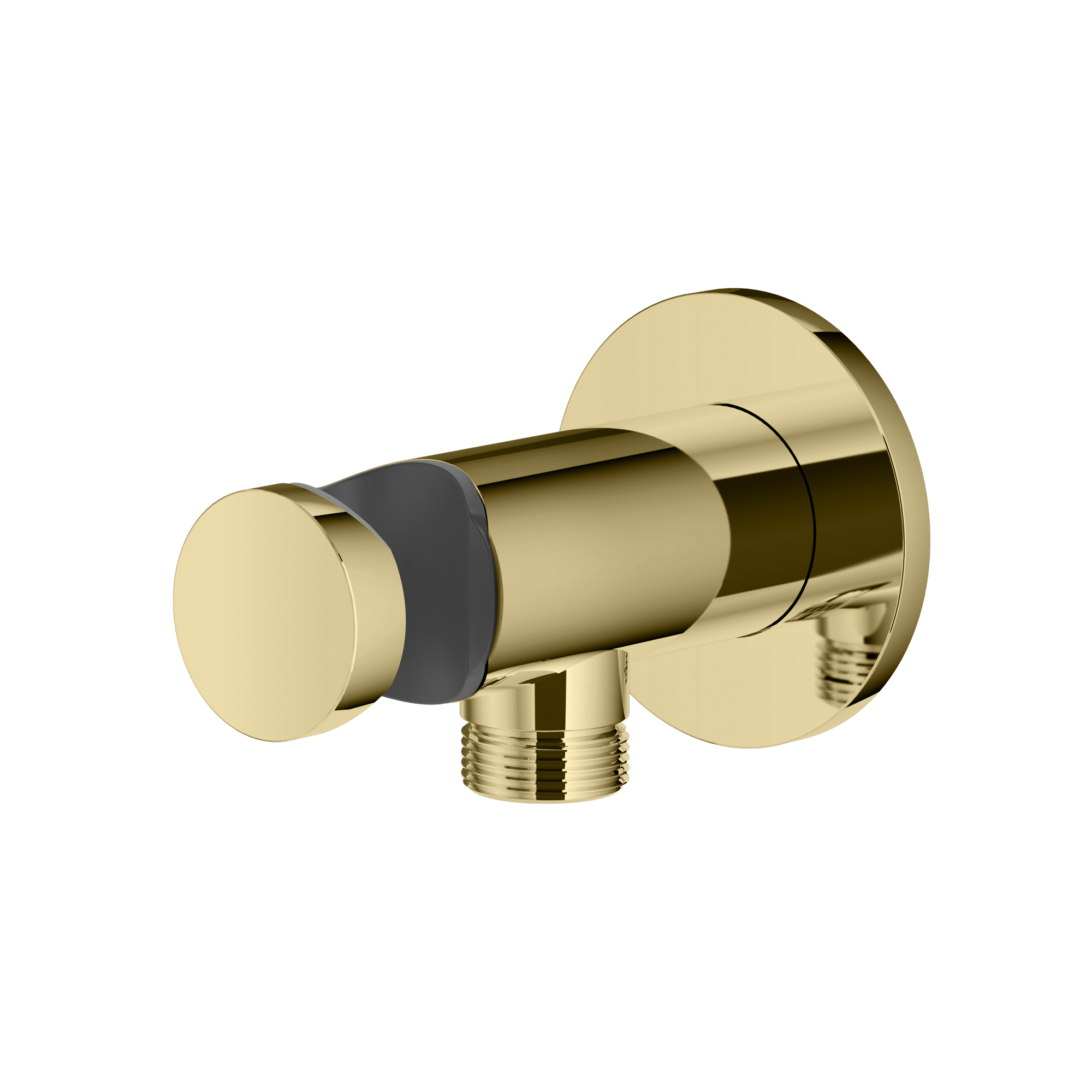 Mariner Shower Sets Wall-mounted round wall water outlet with hand shower holder, in brass