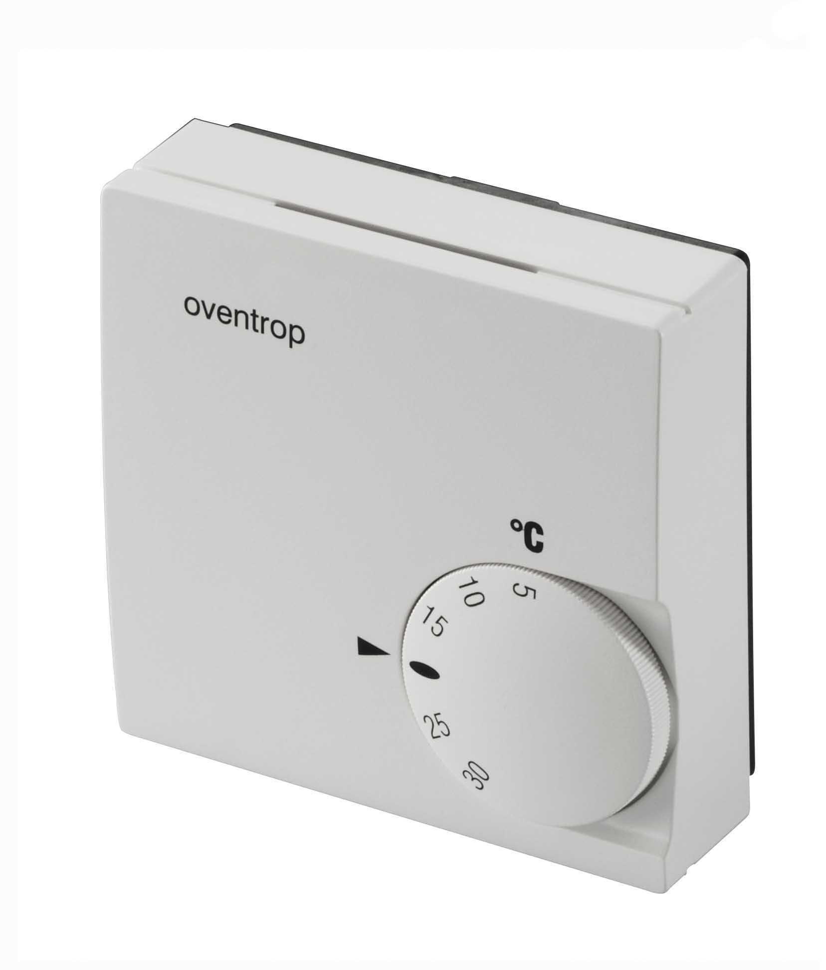 Oventrop Room thermostat for two-pipe applications, surface mounting — wired, 230 V, follower