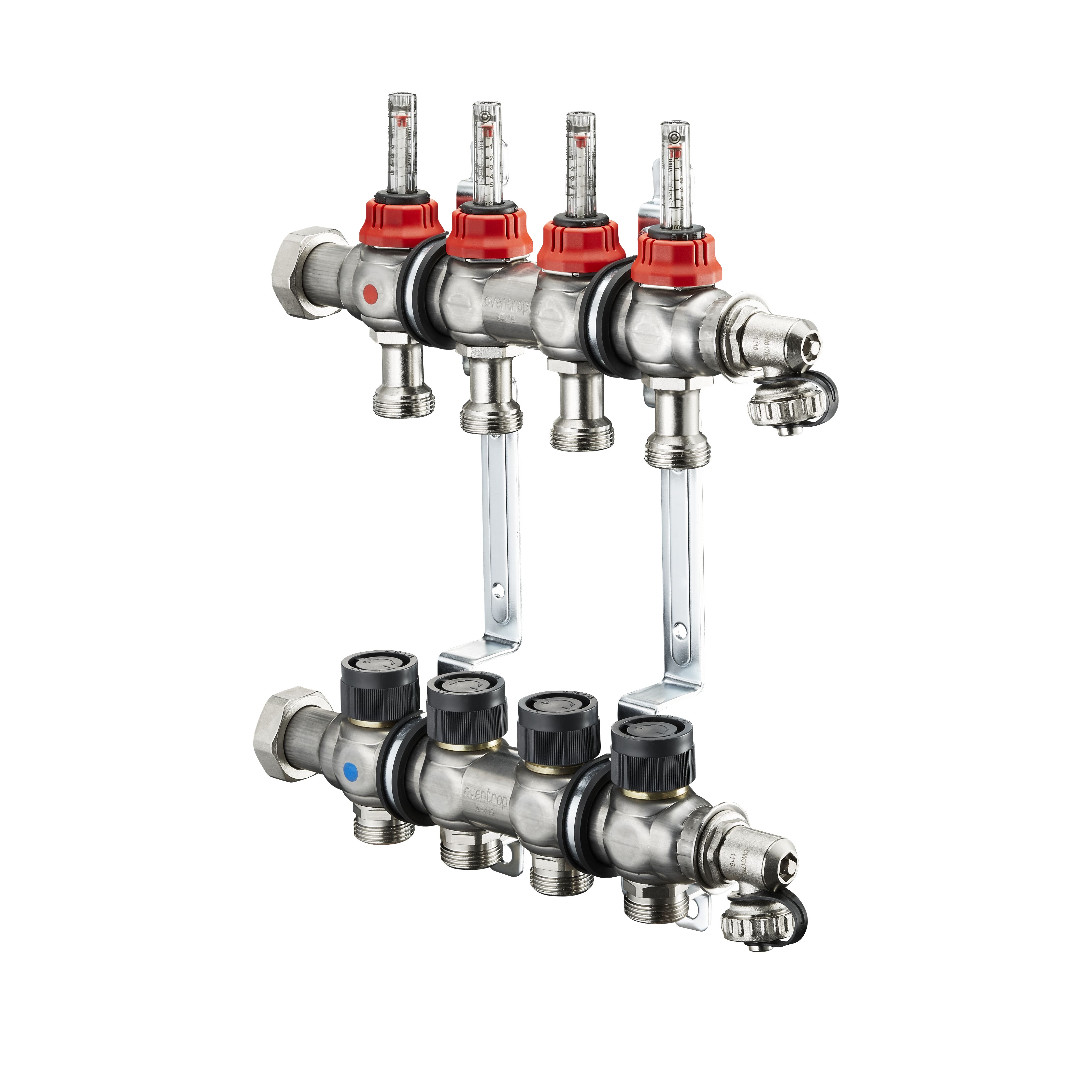 Oventrop Multidis SF Heating circuit manifold (2016) — with integrated flow measuring and regulating devices in the flow distributor, 0-5 l/min, 12 circuits