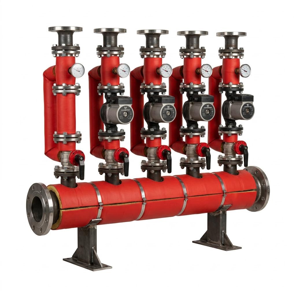 Warmex Boiler Pump Manifold for 3 Pumps