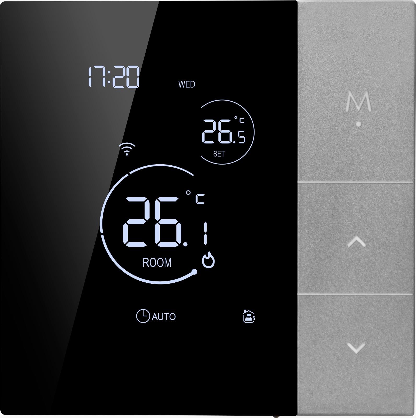 Warmex WiFi Floor Thermostat 230V, Black + Grey